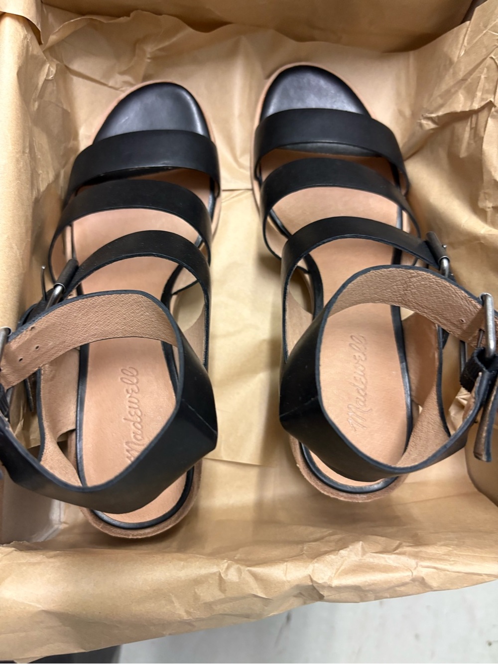Madewell Buckle Sandals. Size 9.5. New.